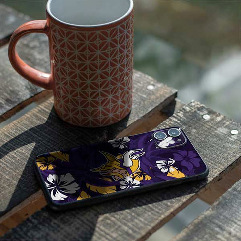 NFL Minnesota Vikings Tropical Print iPhone 11 Skin